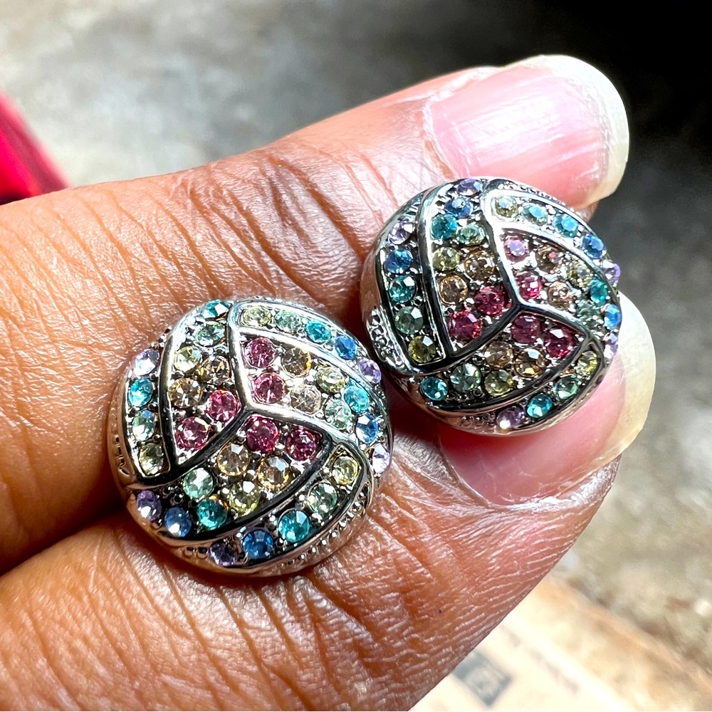 Item 10 - Volleyball Inspired Stud Earrings